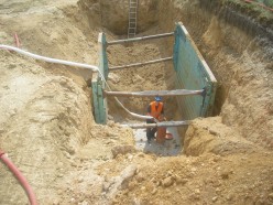 Ukázka S105 Areálová dešťová kanalizace čistá, retence, vsakovací zařízení; Vybudování sítě vsakovacích studní k dešťová kanalizace 2